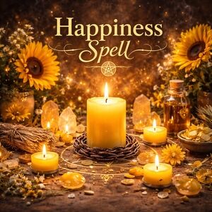 Happiness Spell Candle 😊